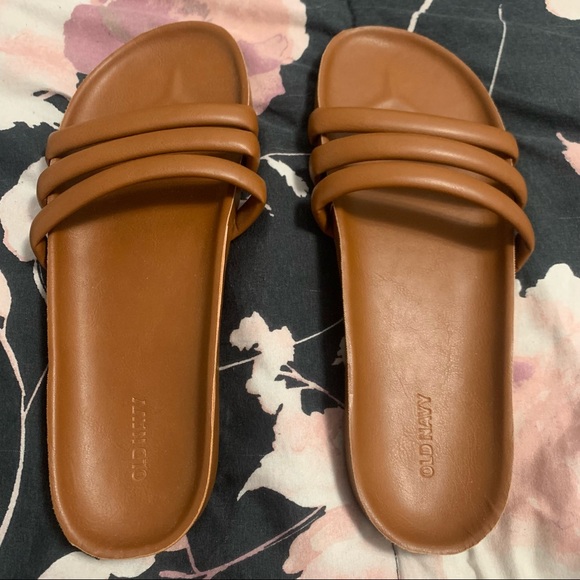 Old Navy Shoes - Old Navy Brown Slip On Sandals